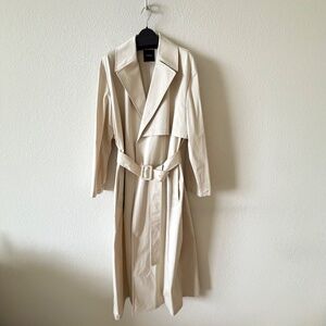 Theory Wrap Trench Coat in Medium, Sand. NWT